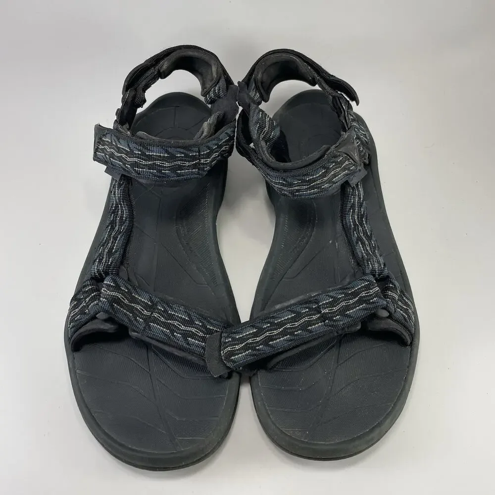 Teva Terra Fi Lite Black Sandals Mens Size 12 M Strappy Outdoor Hiking Athletic